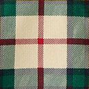 Baby French Terry Plaid Button Up Shirt in Red Holiday Plaid - swatch