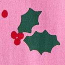 Long Sleeve Everywhere Dress with Pockets in Holly Jolly on Fuchsia Pink - swatch