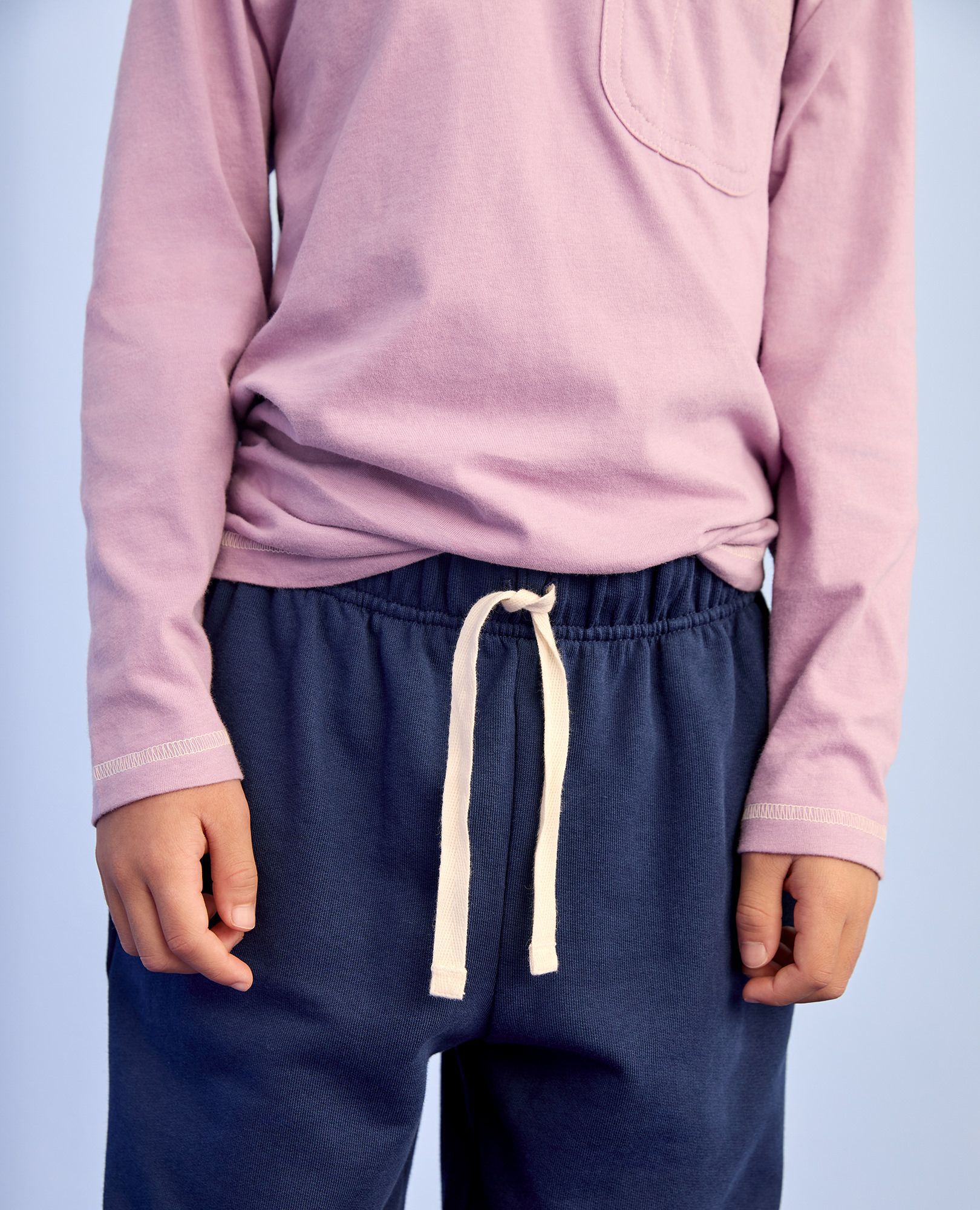 Long Sleeve Relaxed Fit Pocket T-Shirt in Lavender Mist - main