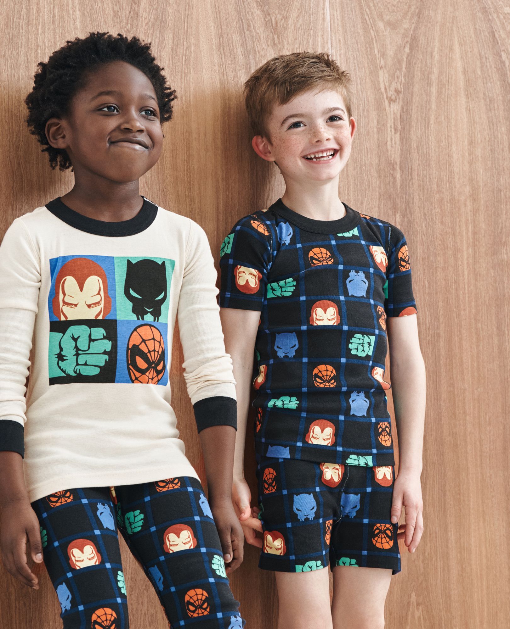 Marvel Avengers HannaJams™ Pajama Set in Checker Marvel - black - main