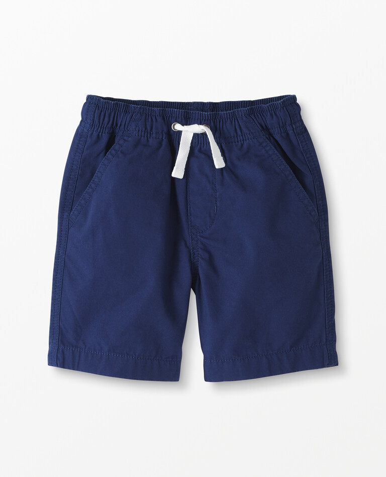 Woven Canvas Shorts in Navy Blue - main