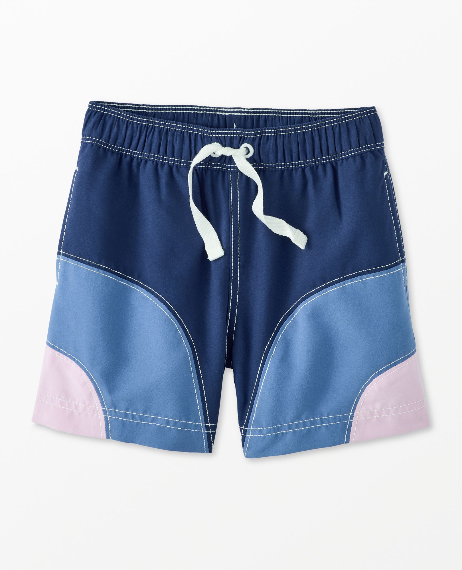 Colorblock Swim Trunks in Blue Horizon Colorblock - main