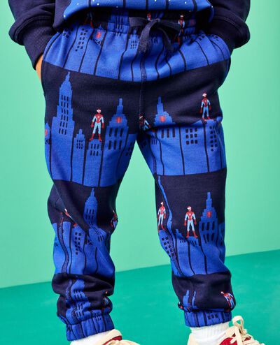 Marvel Spider-Man French Terry Sweatshirt & Sweatpants Set in Spiderman in the City Graphic - main