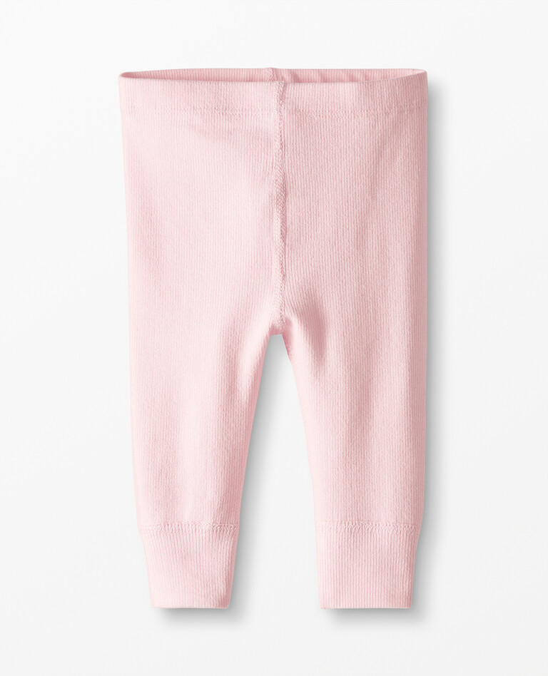 Baby Ribbed Leggings in Petal Pink - main