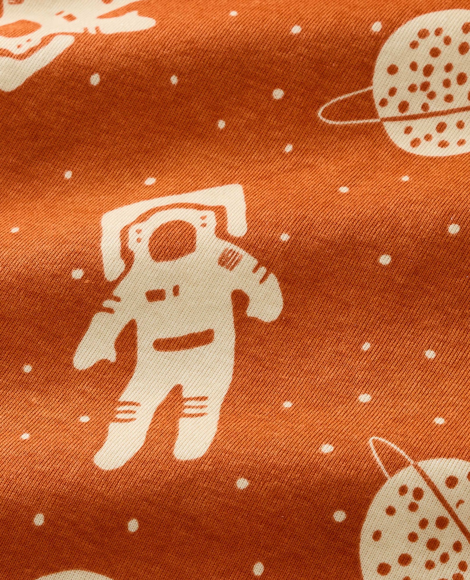 HannaJams™ Pajama Set in Astronauts on Bisque - main
