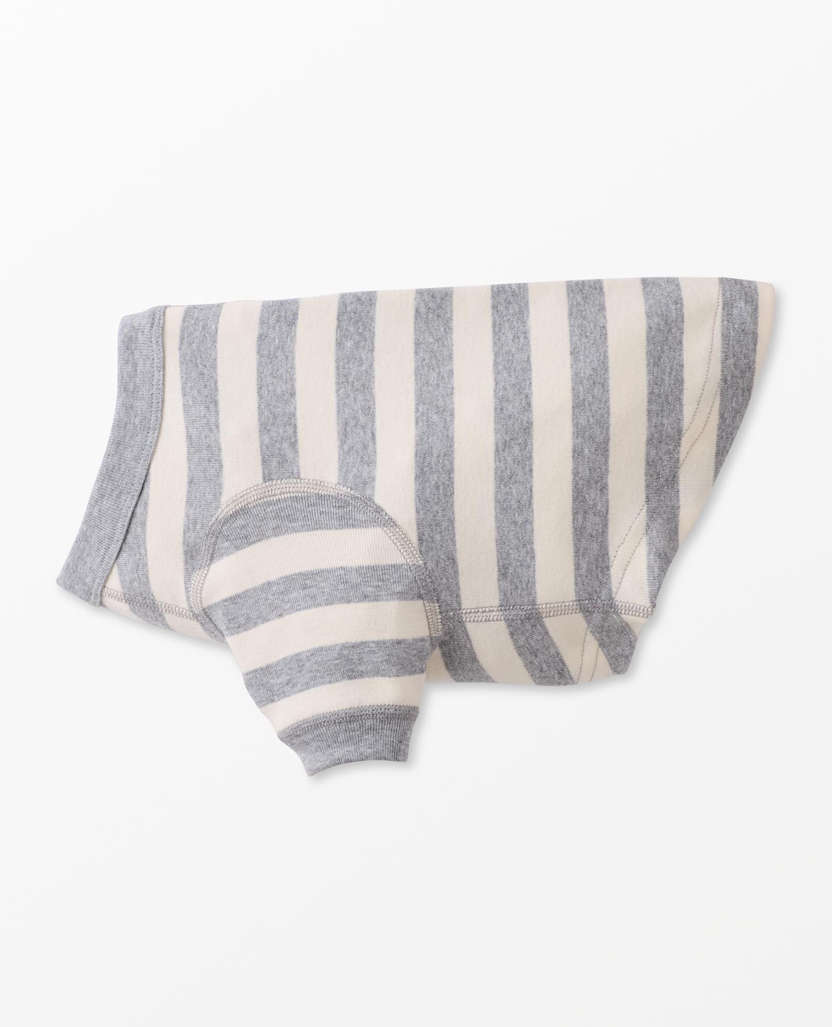 Striped Dog Pajamas in Heather Grey - main