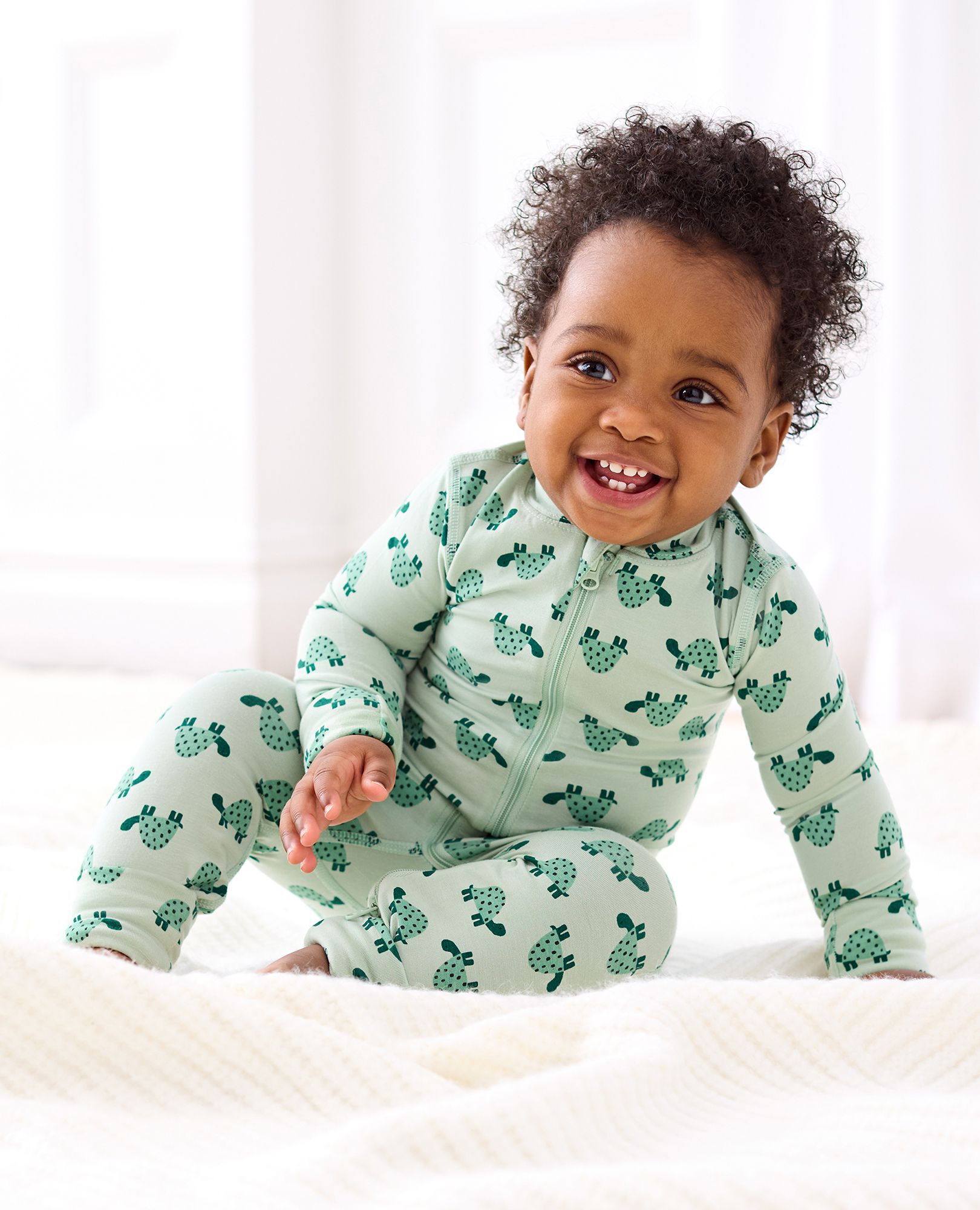 Baby girl zipper pajamas on sale
