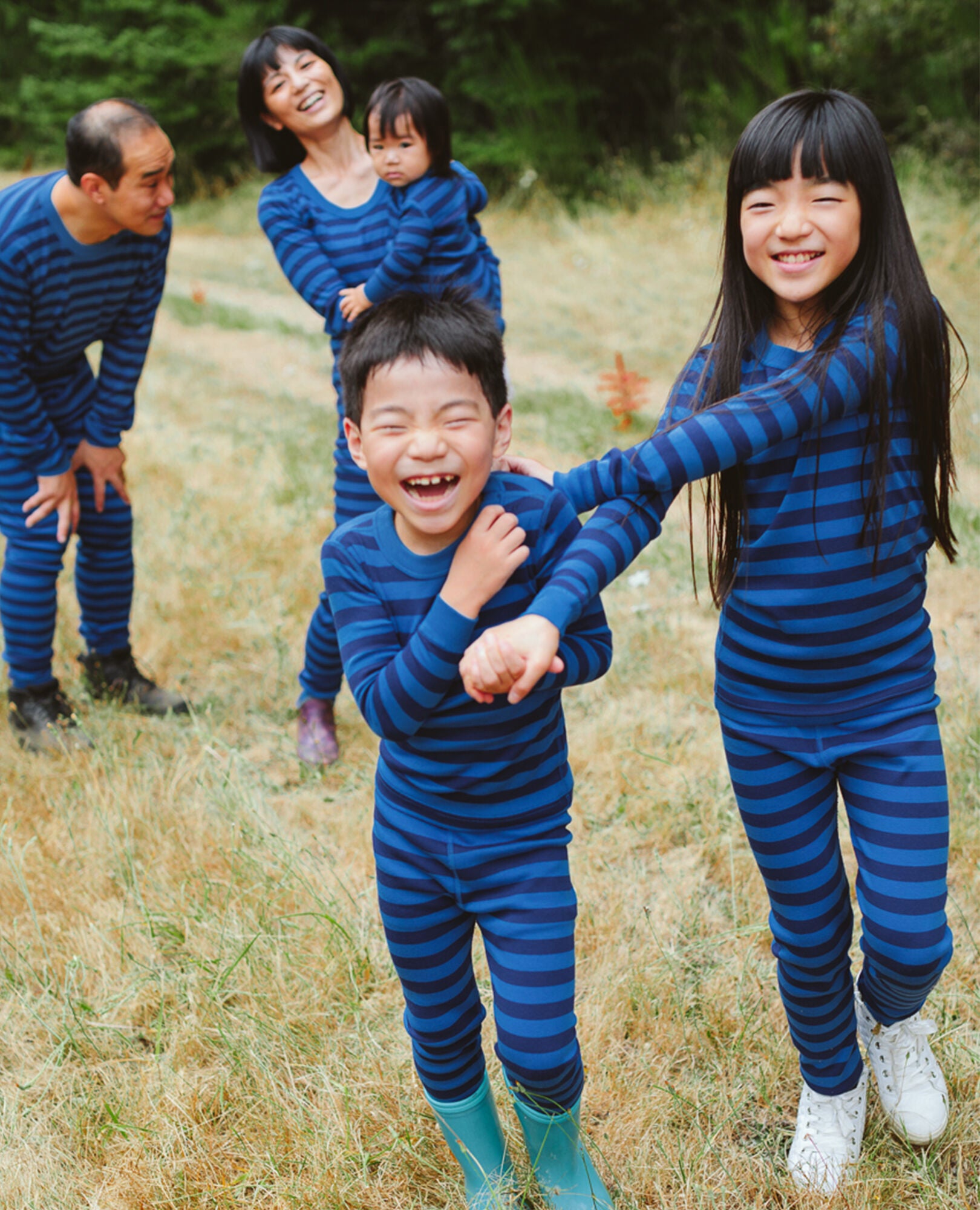 Blue Stripe Matching Family Pajamas Hanna Andersson