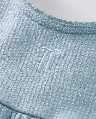 Baby Long Sleeve Sparkle Dress in Robin's Egg Blue - main