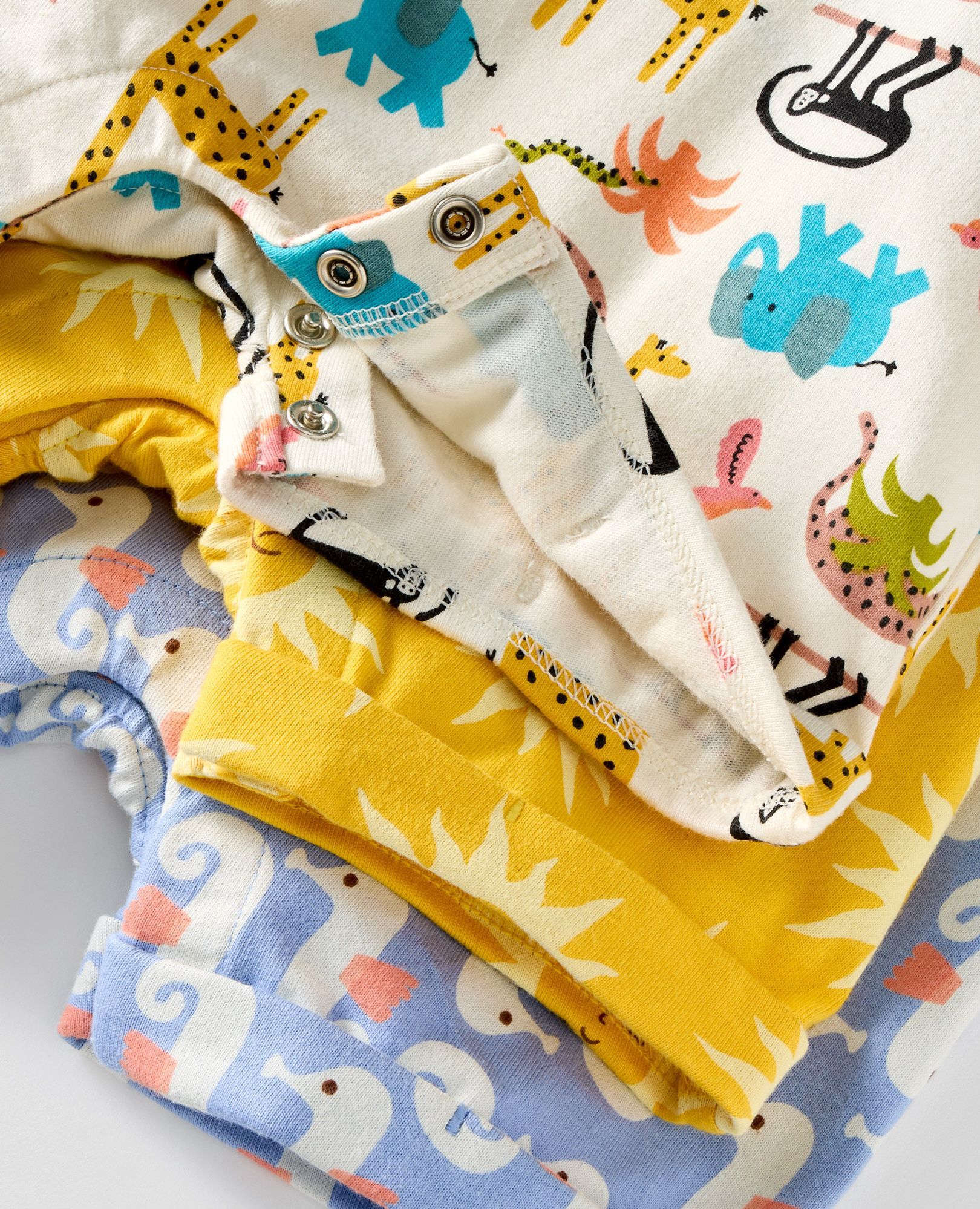 Baby Classic Fit T-Shirt & Shortalls Set in Seahorse on Storm Blue - main