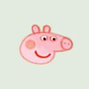 Peppa Pig HannaJams™ Pajama Set in Peppa Tossed Strawberry on Green - swatch