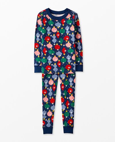 Holiday HannaJams™ Pajama Set in Shiny Bright Ornaments - main