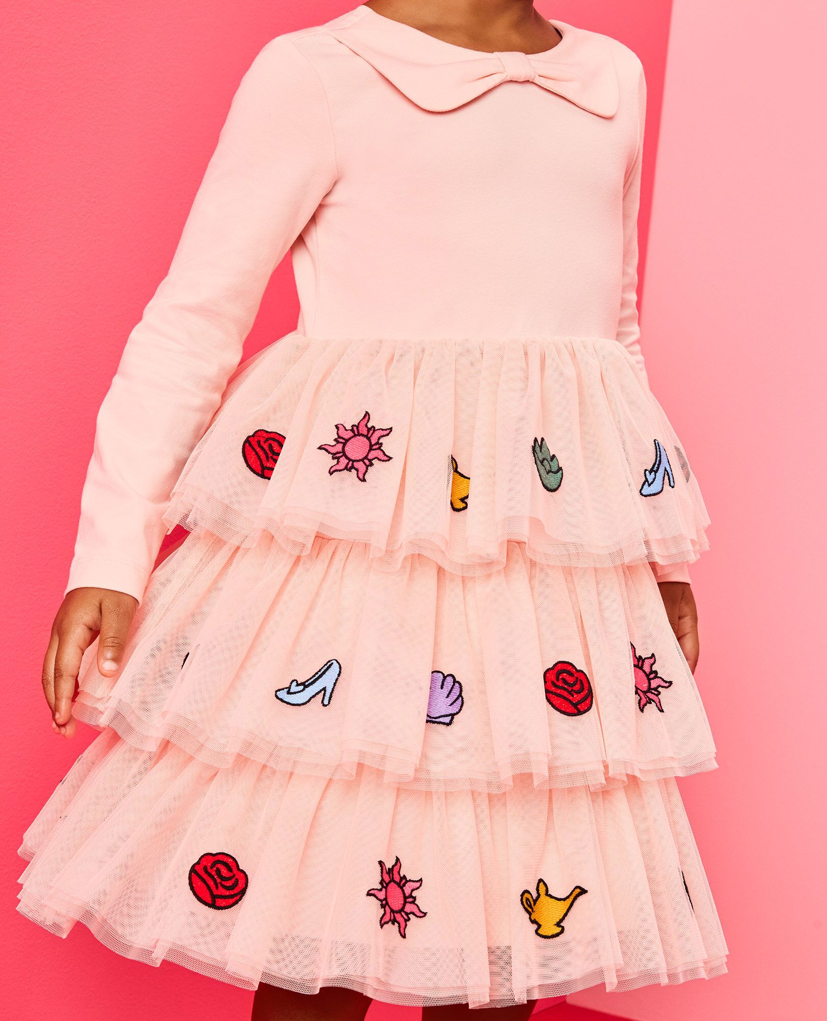 Disney Princess Long Sleeve Tulle Dress - thumbnail 7