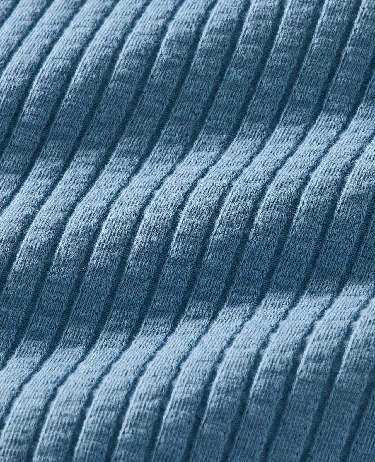 Ribbed Long Sleeve Top & Flare Pants Set in Forever Blue - main
