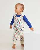 Baby Overall & Tee Set In Cotton Jersey in Bright Bulbs - main