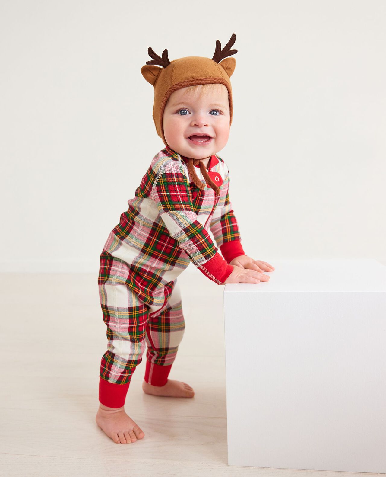 Baby Holiday Zip Sleeper in Family Holiday Plaid - main