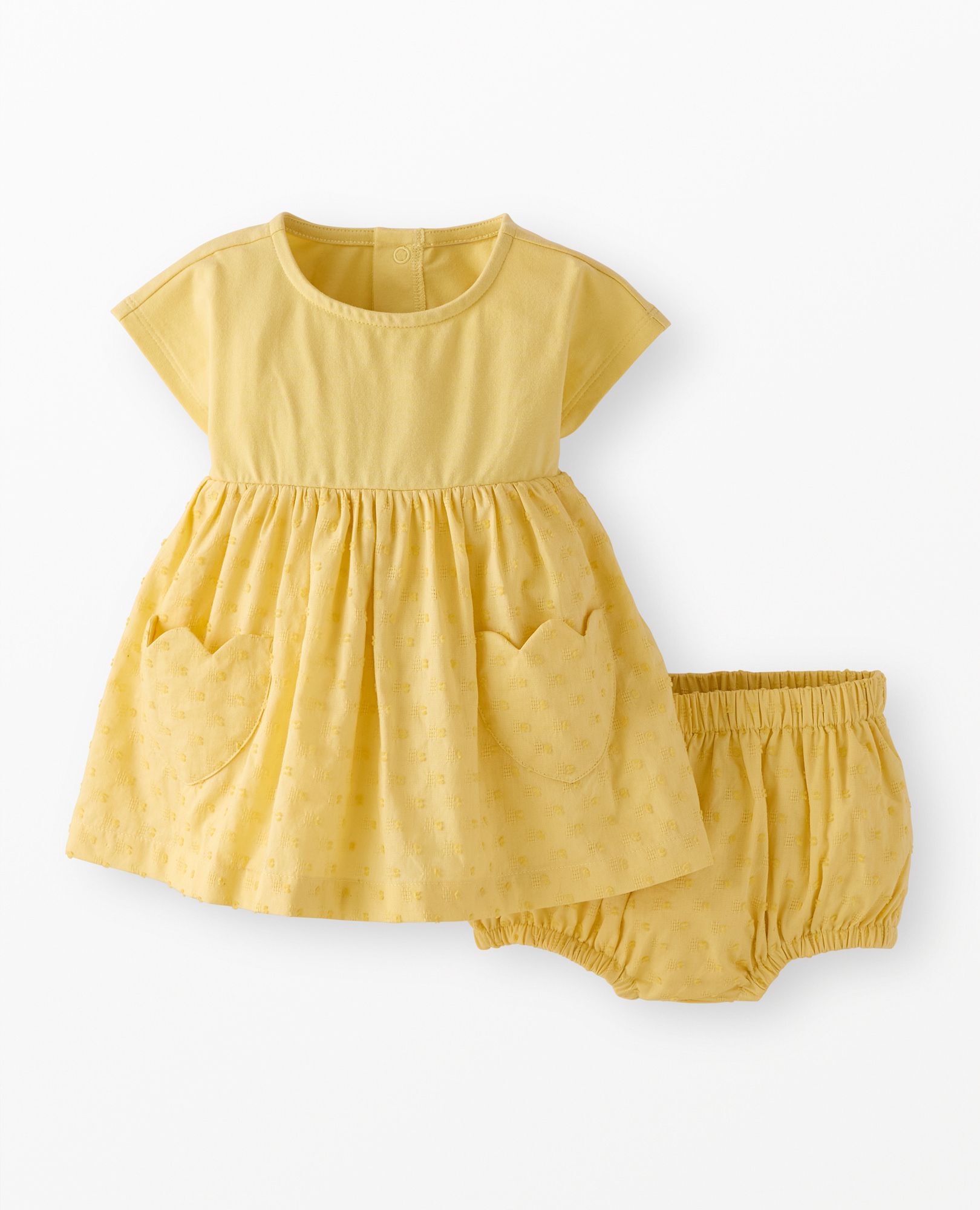 Baby Tulip Pocket Dress & Bloomers Set in Always Sunny - main