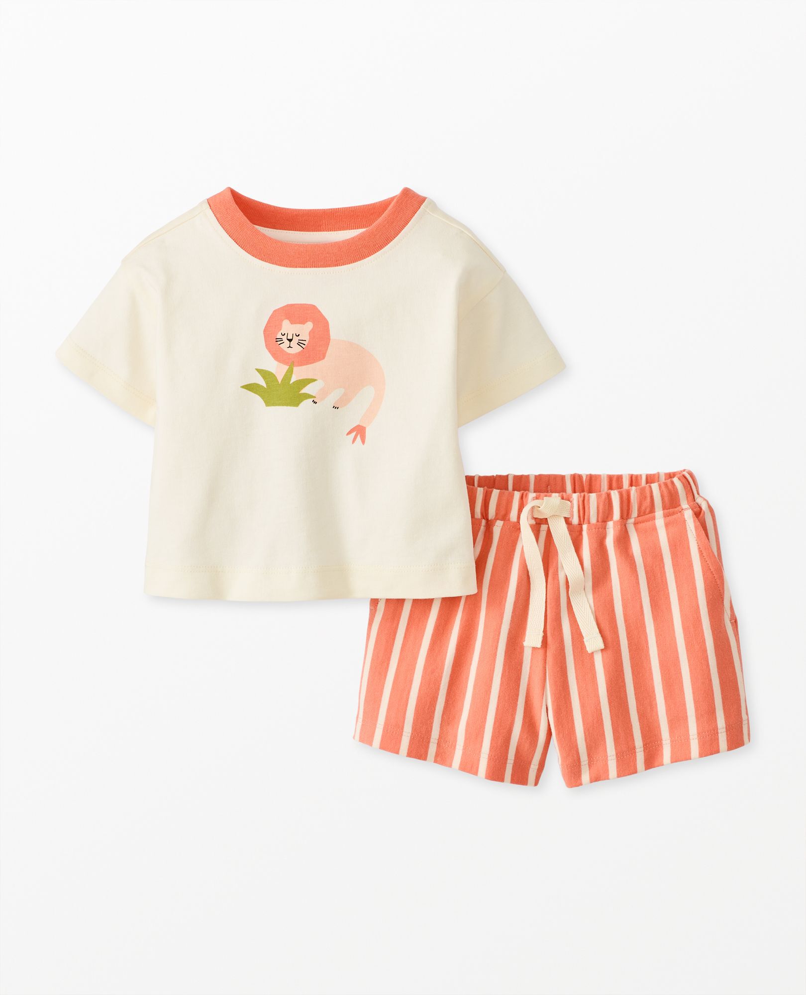 Baby Relaxed Fit Graphic T-Shirt & Shorts Set | Hanna Andersson