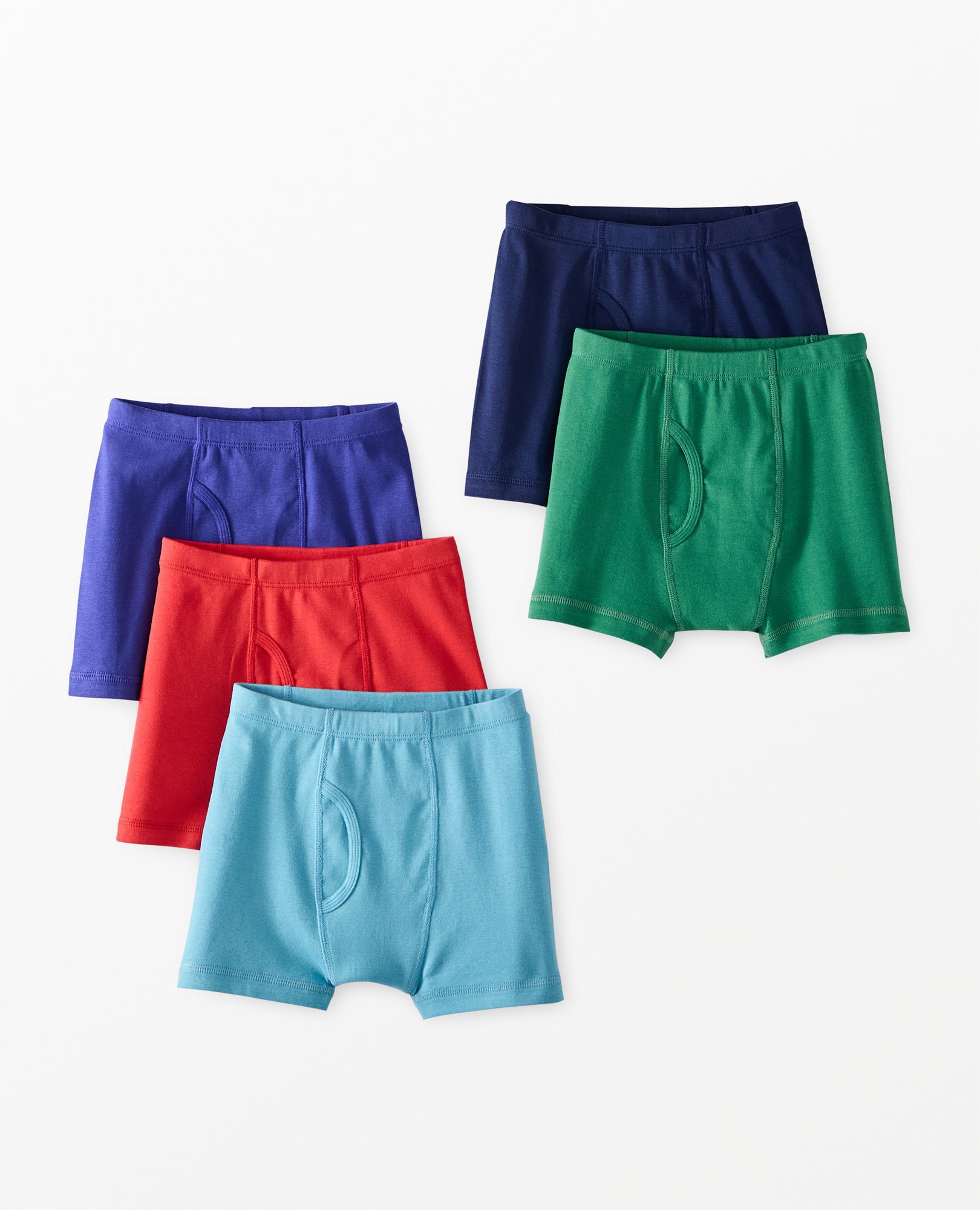 5-Pack Organic Cotton Boxer Briefs Hanna Andersson