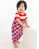 Baby Mixie Romper In Cotton Jersey in Tangy Red - main