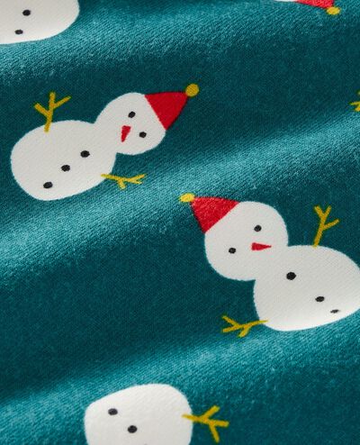 Women's Holiday Flannel Pajama Set in Frosty Friends - main