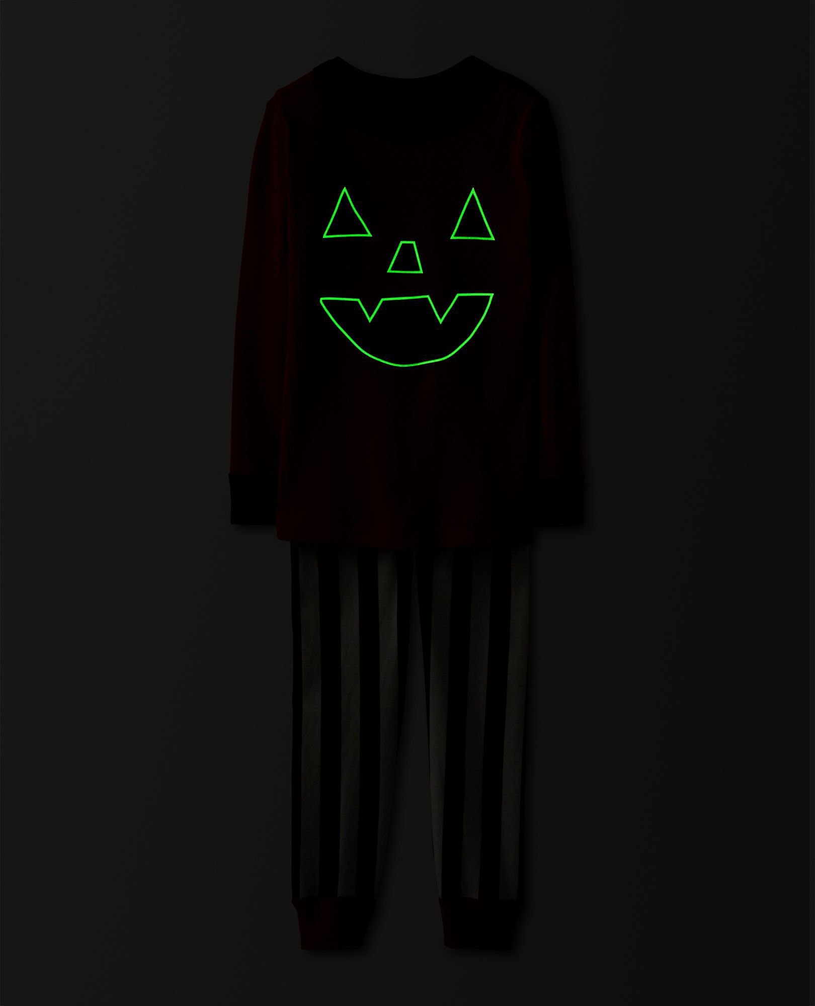 Halloween Glow-in-the-Dark HannaJams™ Pajama Set in Happy Jack-O-Lantern - main