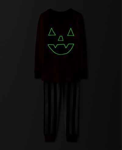 Halloween Glow-in-the-Dark HannaJams™ Pajama Set in Happy Jack-O-Lantern - main