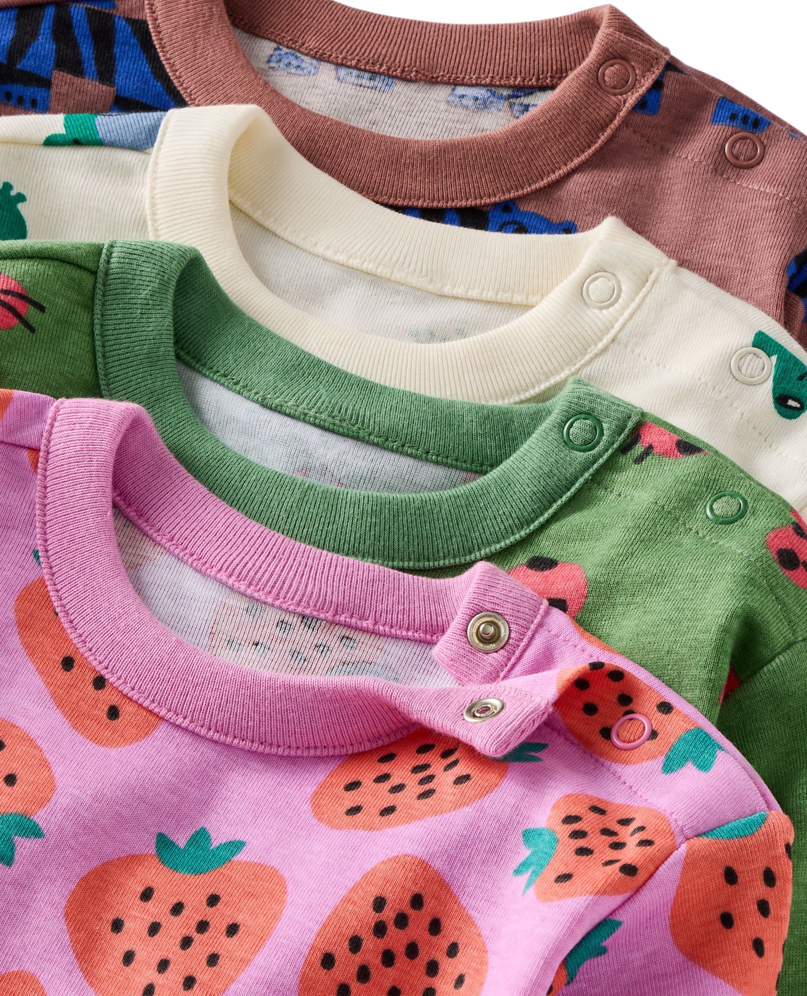 Baby Long Sleeve Bodysuit in Lucky Ladybugs - main