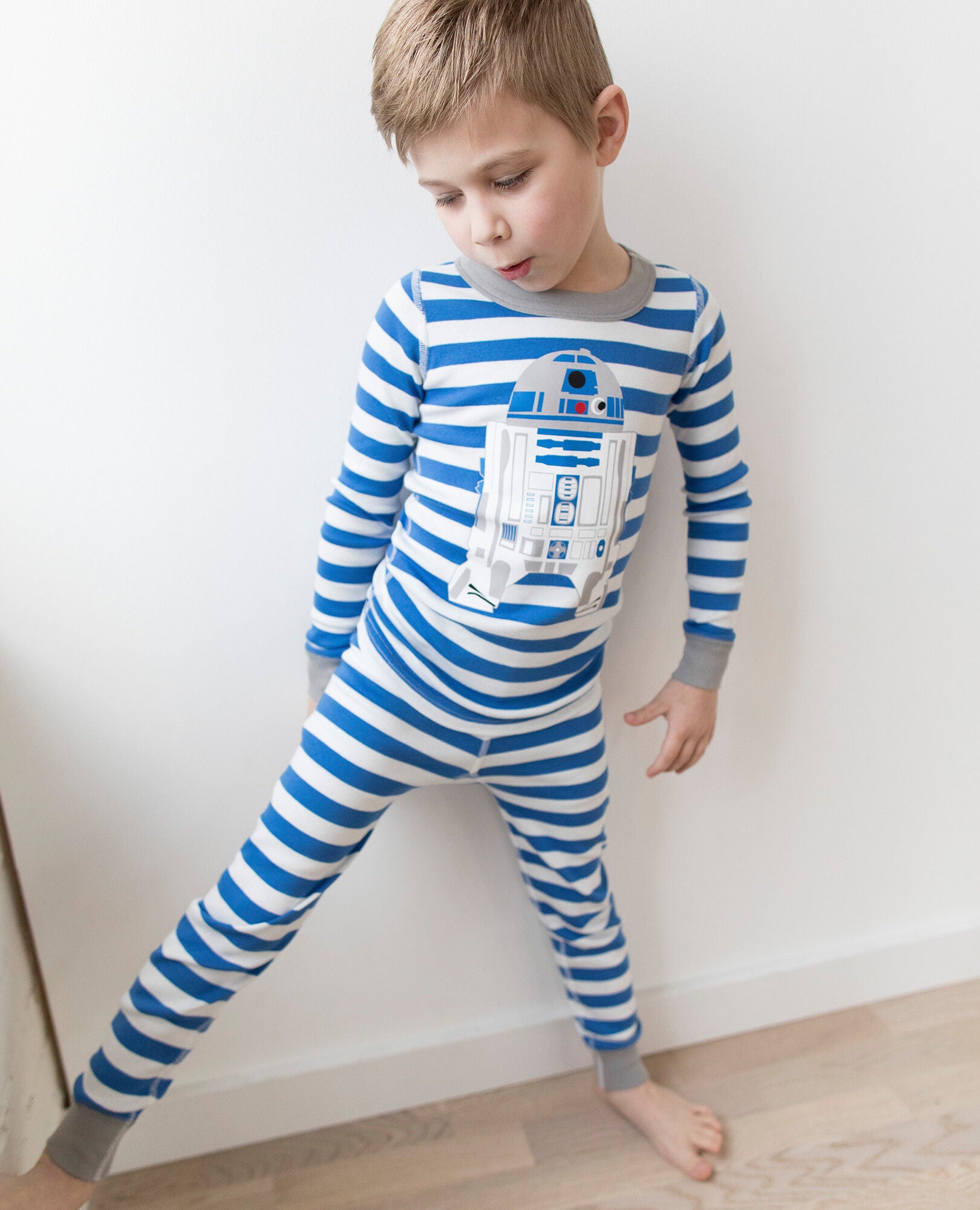 STAR WARS Striped Long John Pajama Set