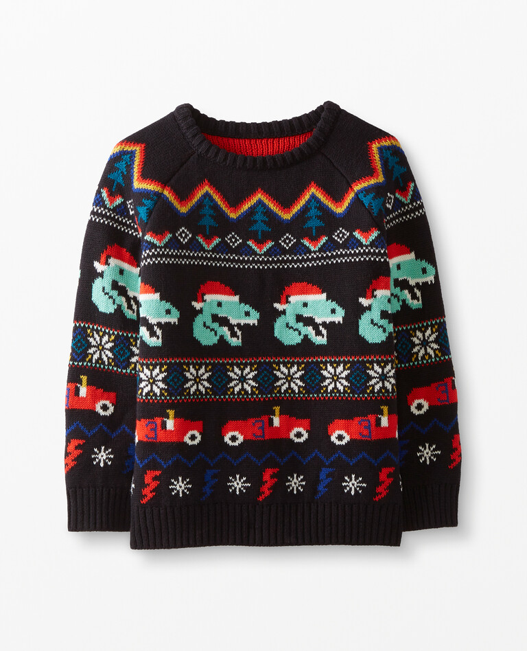 Holiday Sweater in Black - main