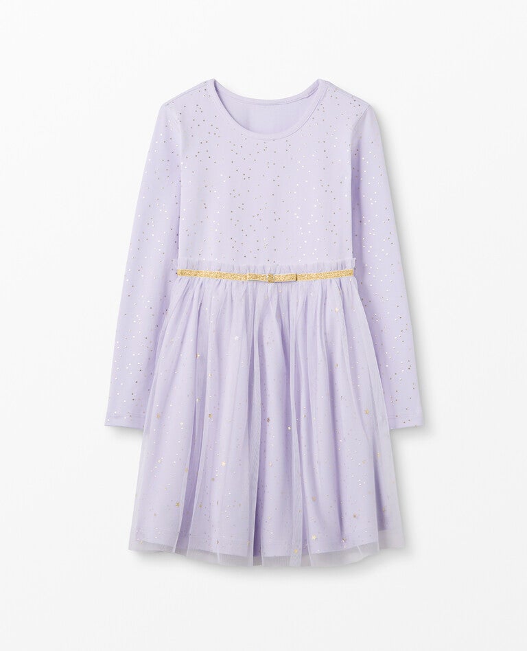 Shimmer Star Dress In Soft Tulle Hanna Andersson
