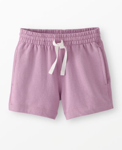 French Terry Midi Shorts in Lavender Mist - main
