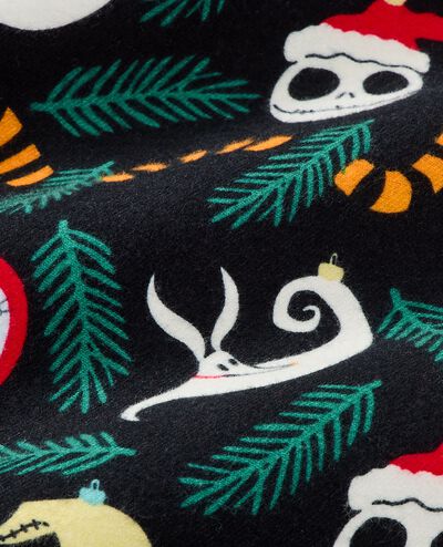 Adult Disney Tim Burton's The Nightmare Before Christmas Flannel Pajama Top in NBC Ornaments - main