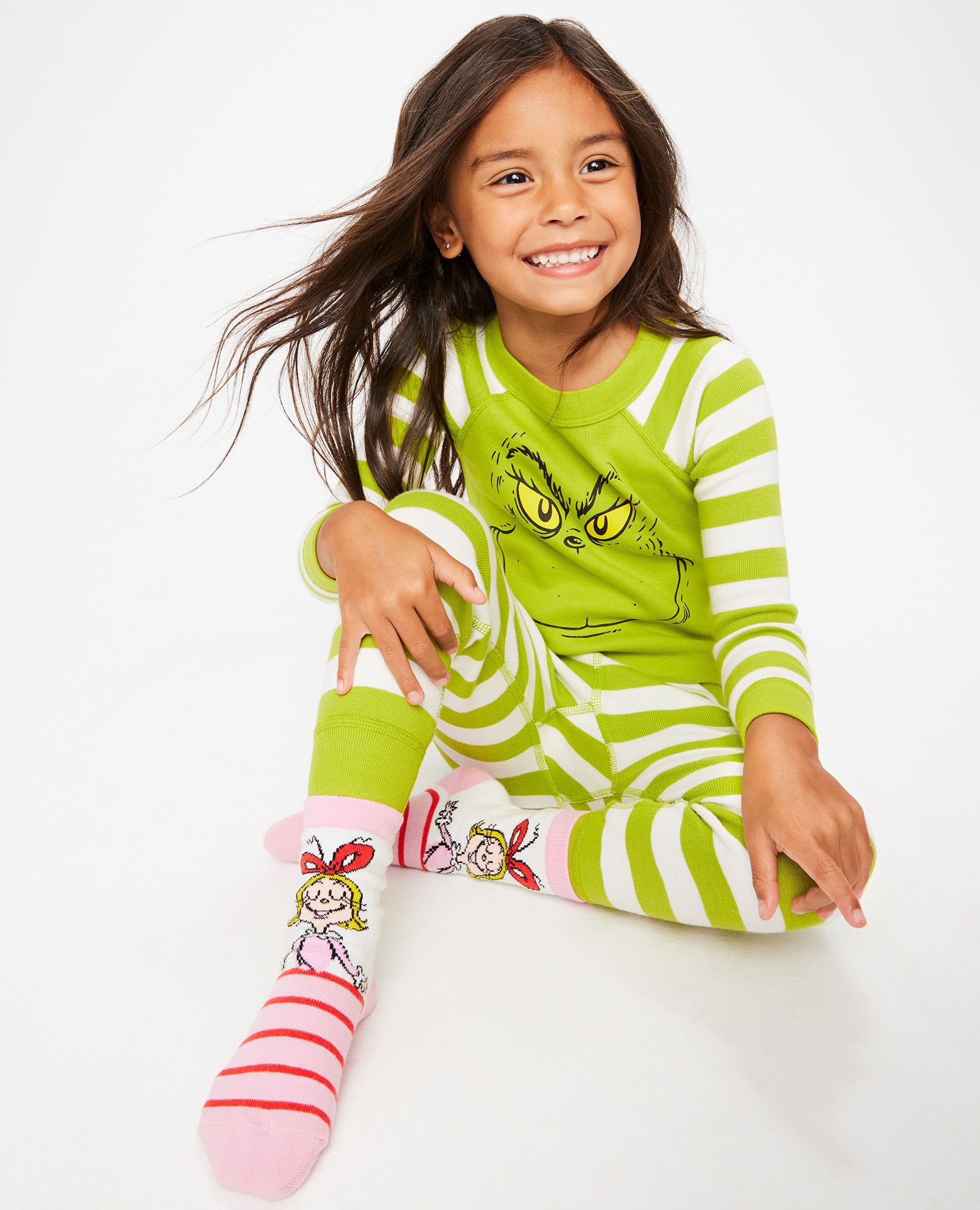 Kids Dr. Seuss Grinch Long John Pajama Set Hanna Andersson