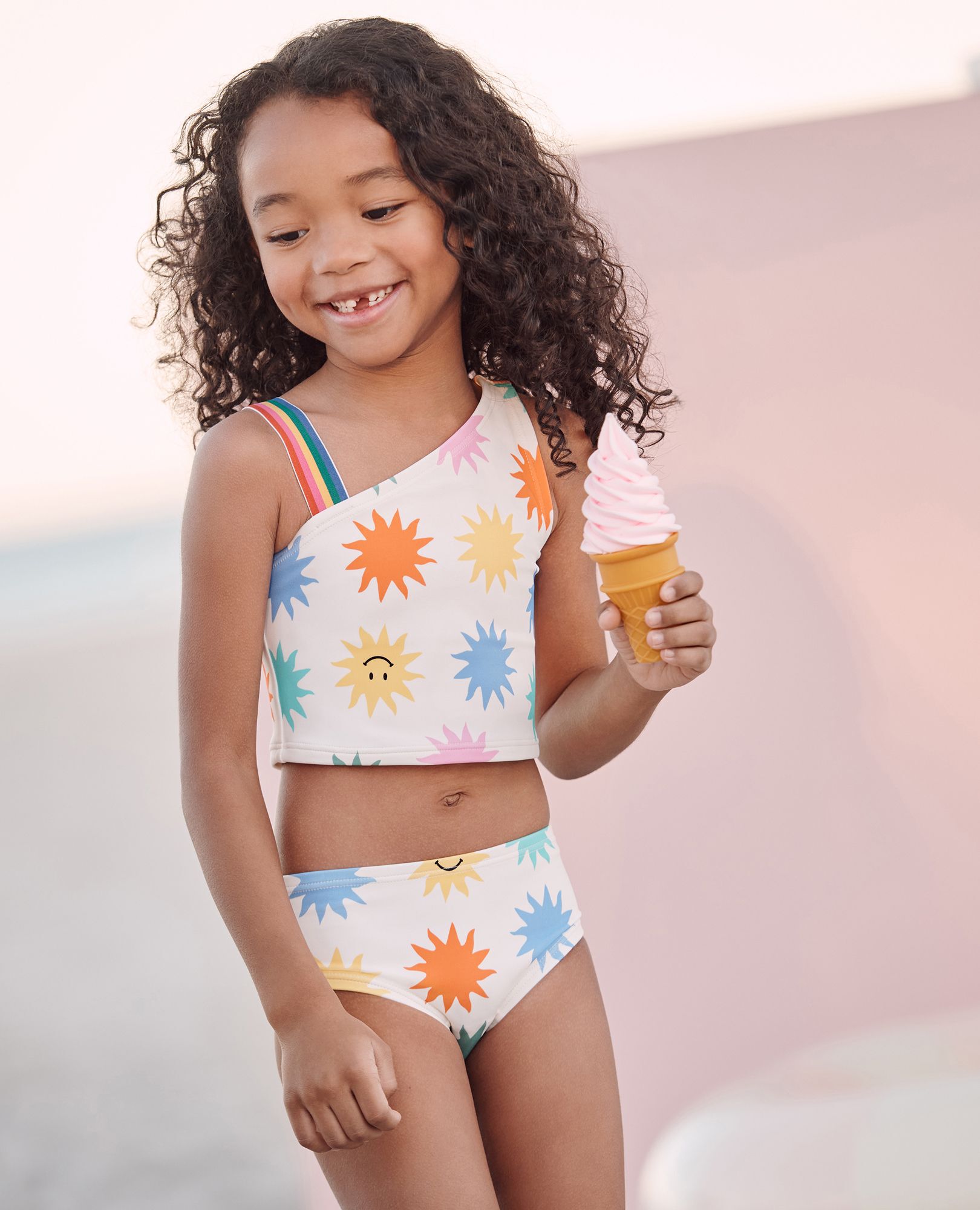 Girls wearing swimwear shop