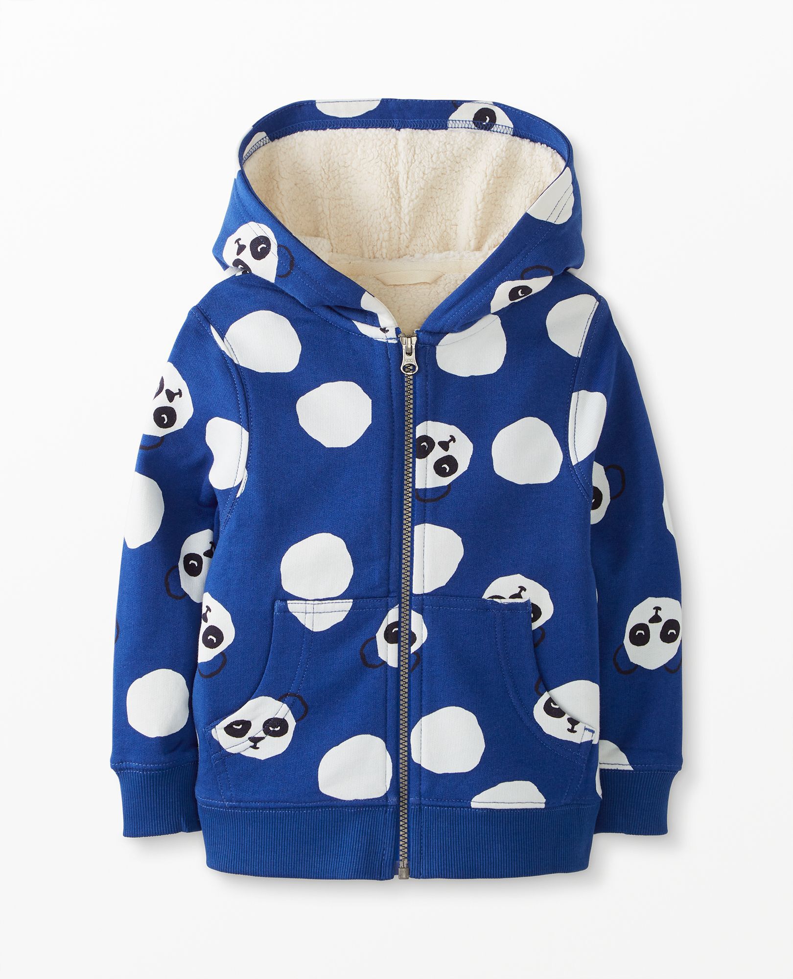 Print Faux Shearling Lined Hoodie Hanna Andersson Hanna Me Downs