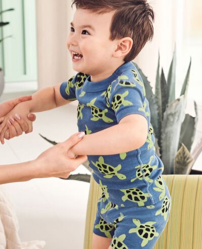 HannaJams™ Pajama Set in Milo the Turtle on Blue - main