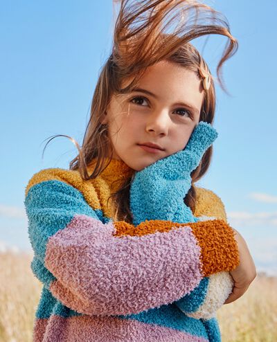 Mock Neck Marshmallow Sweater in Big Sky - main