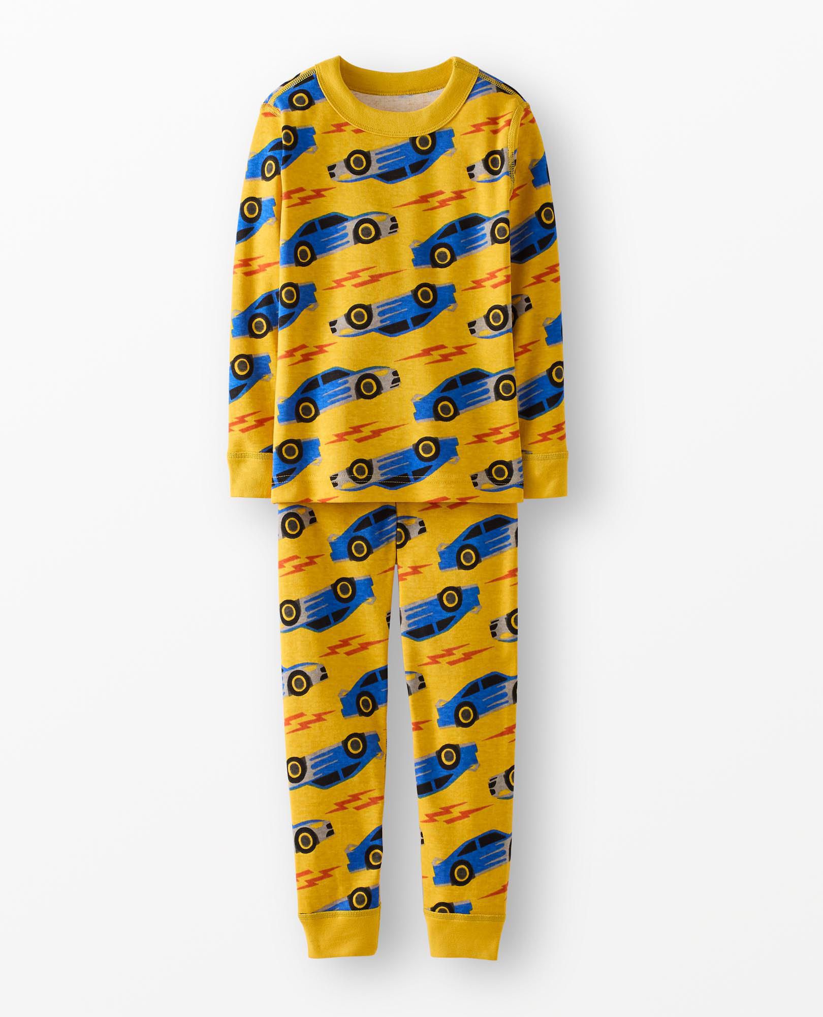 HannaJams™ Pajama Set in Racecars on Bamboo - main
