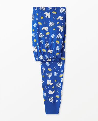 Adult Holiday Long John Pajama Pants in Light and Love - main