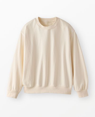 Women's French Terry Sweatshirt in Ecru - main
