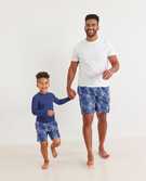 Adult Disney Mickey Mouse Vacation Swim Trunks in Mickey Mouse Blue - main