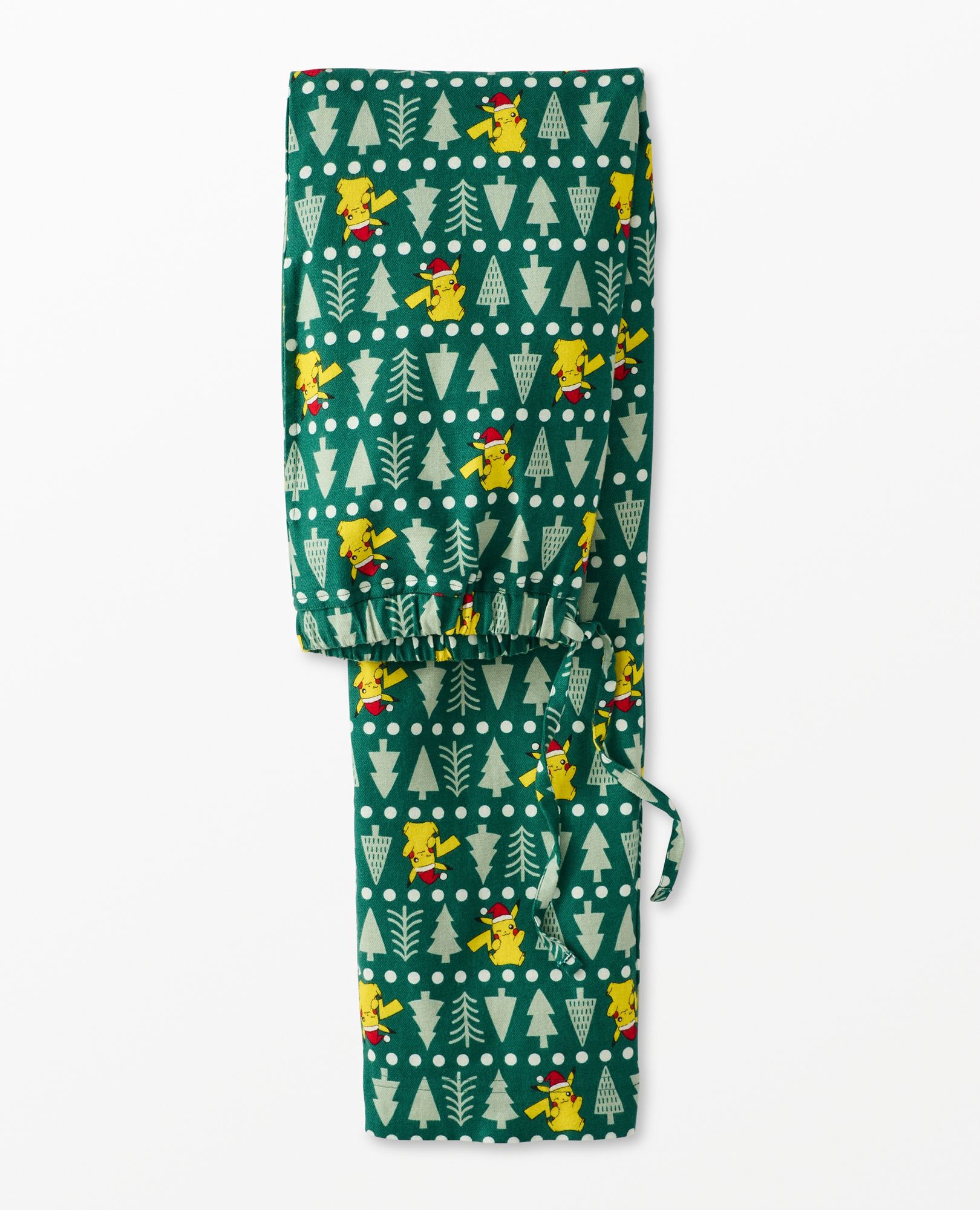Adult Pokémon Holiday Flannel Pajama Pants in pikachu trees - main