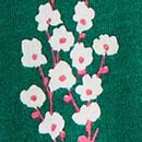 Long Sleeve Everywhere Dress with Pockets in Flower Rows on Fir Tree - swatch