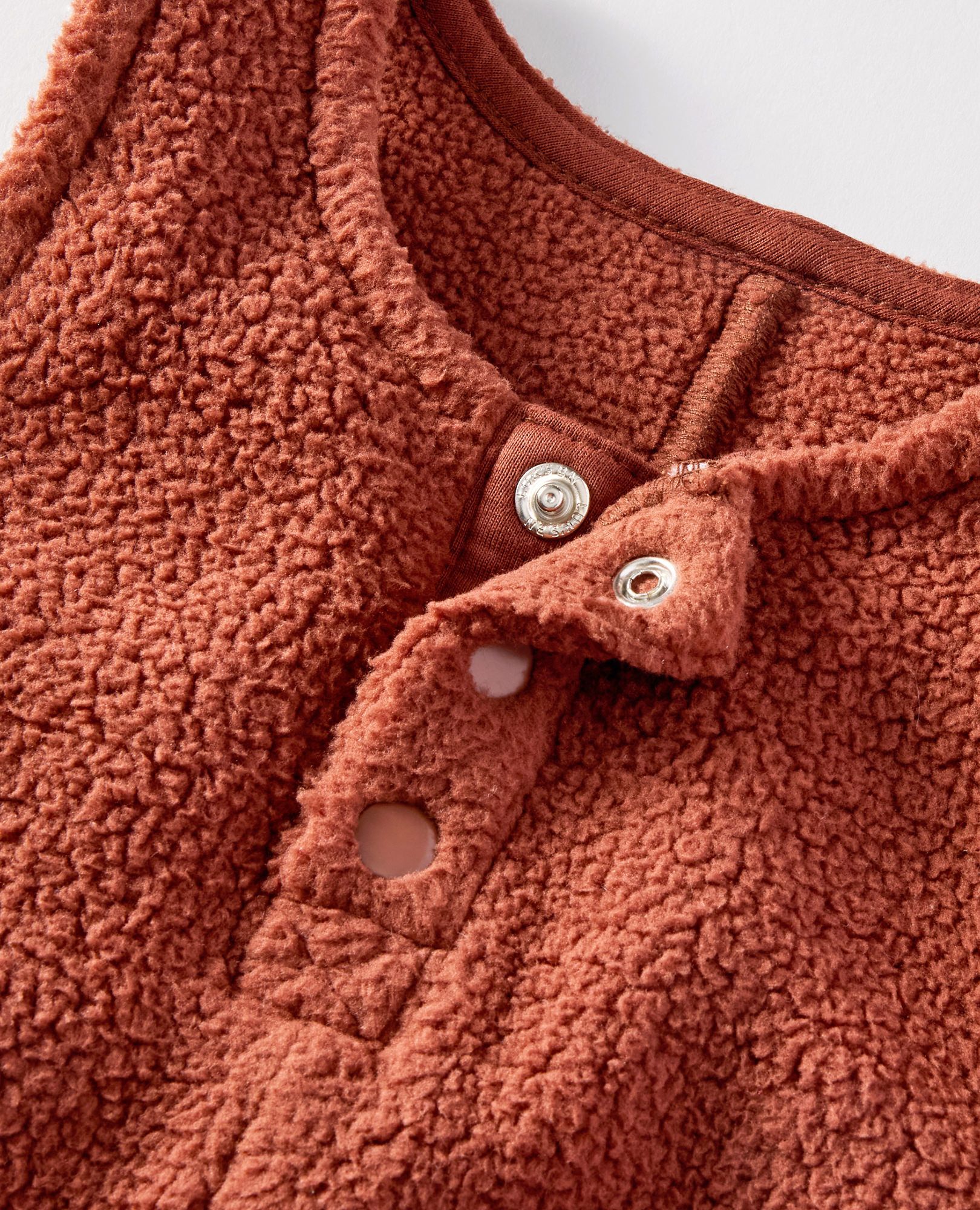 Baby Long Sleeve T-Shirt & Fleece Overalls Set in Cocoa Brown - main