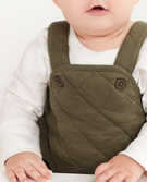 Bby Quilted Overall in Green Olive - main