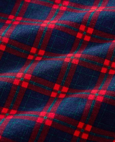Adult Holiday Relaxed Fit Pajama Set in Navy Holiday Plaid - main
