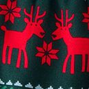 Women's Holiday Flannel Pajama Shorts in Dear Deer on Green - swatch