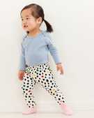 Baby Wiggle Pants In Organic Cotton in Bright Mini Spots - main