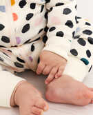Baby Zip Sleeper In Organic Cotton in Polka Dot Spots - main